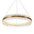 2020 rond de luxe en cristal d&#39;or LED pendentif lumière K9 lustre en cristal d&#39;éclairage